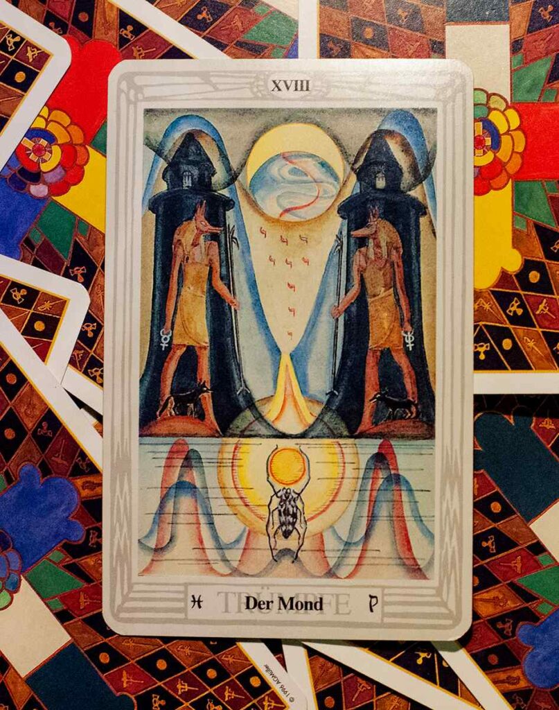 The Moon (Thoth Tarot Deck)