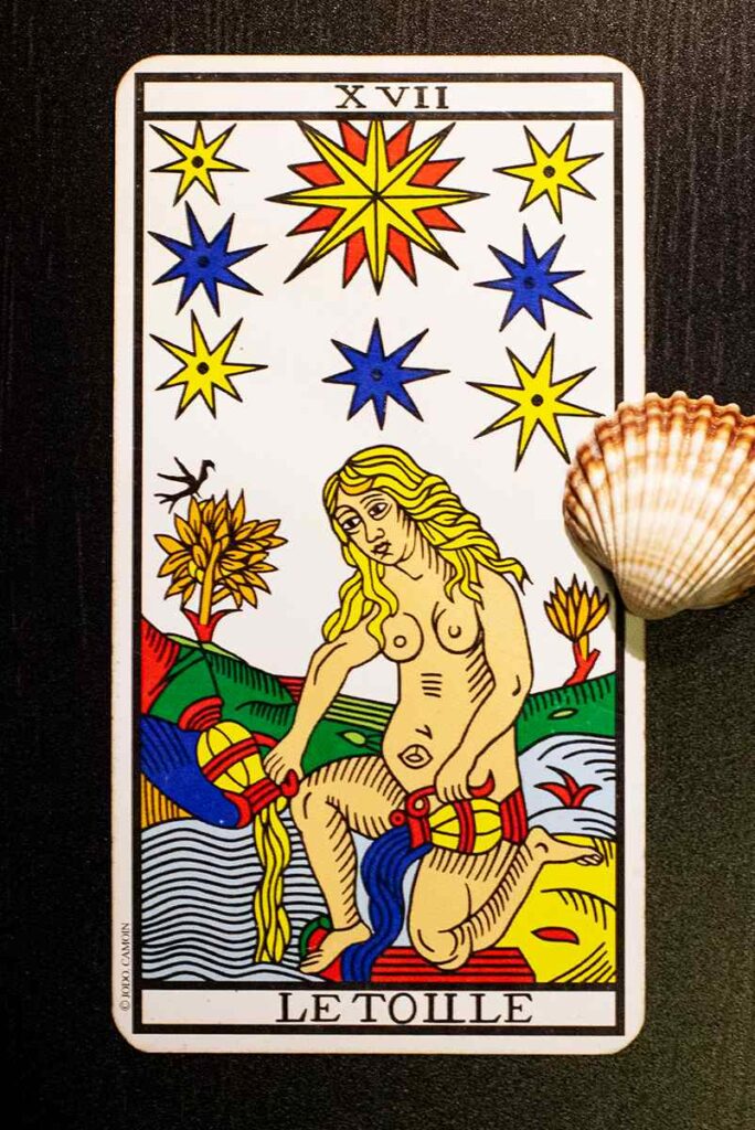The Star (Marseille Tarot Deck)
