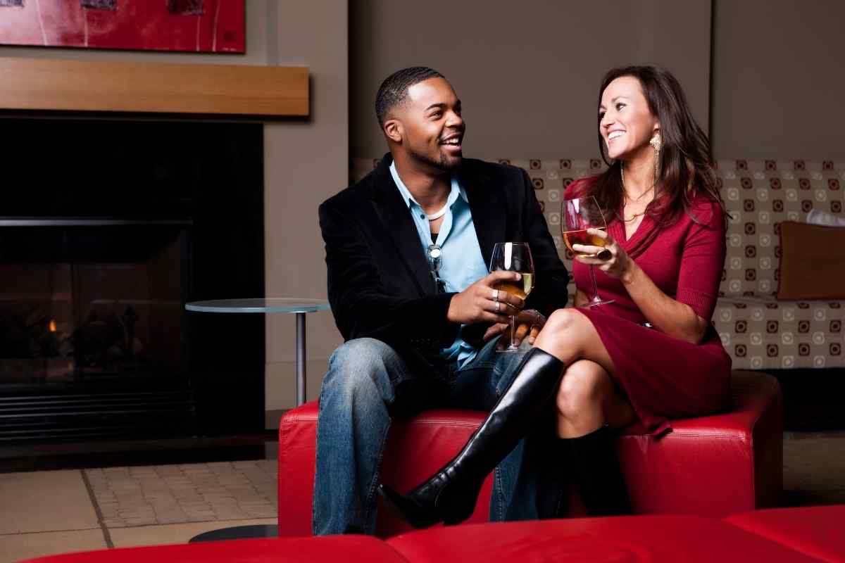 Gemini woman engaged in conversation, expression lively and alert
