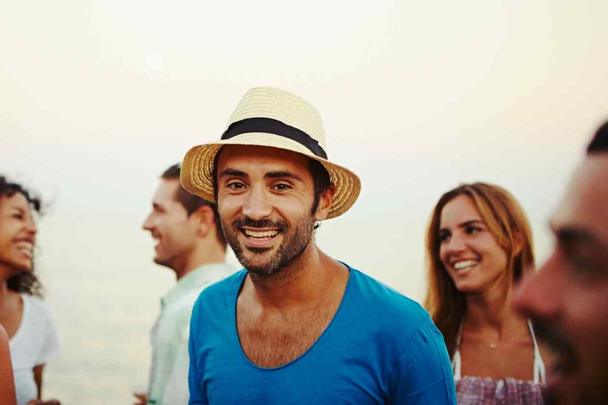 A Libra Moon man in a thoughtful moment, reflecting his emotionally measured and partnership-oriented inner world