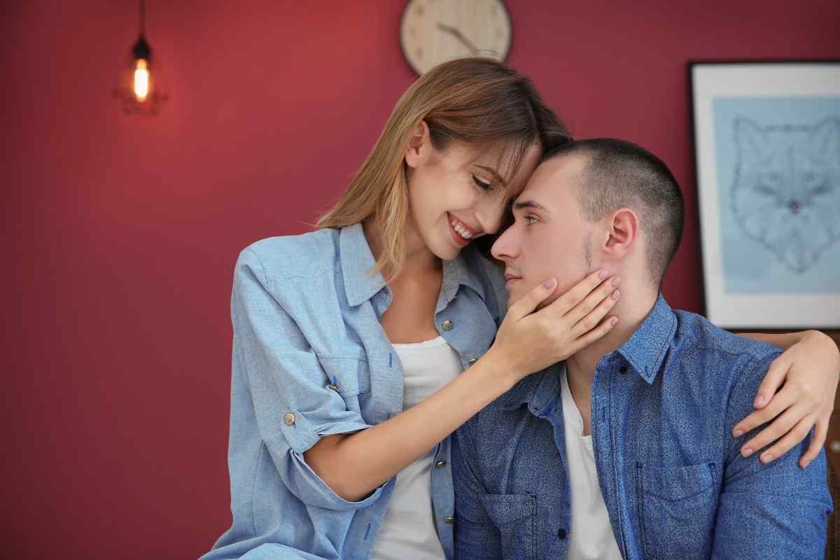 A couple in a strained conversation, reflecting the difficulty the Libra man has in releasing resentment openly