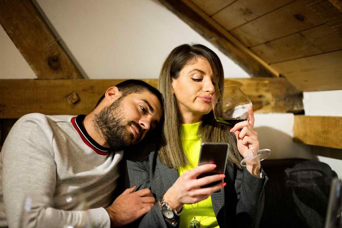 Two people reconnecting warmly after a period of distance