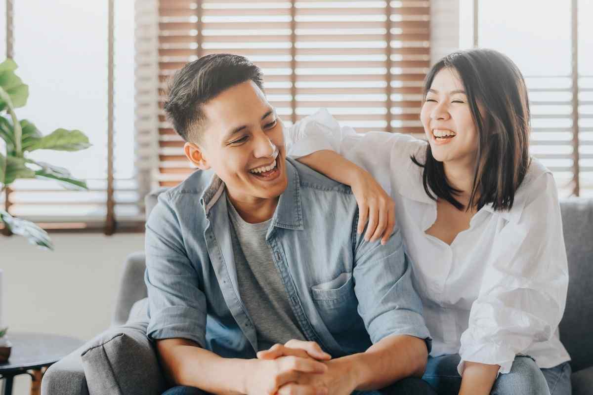 Couple in conversation showing trust and open communication