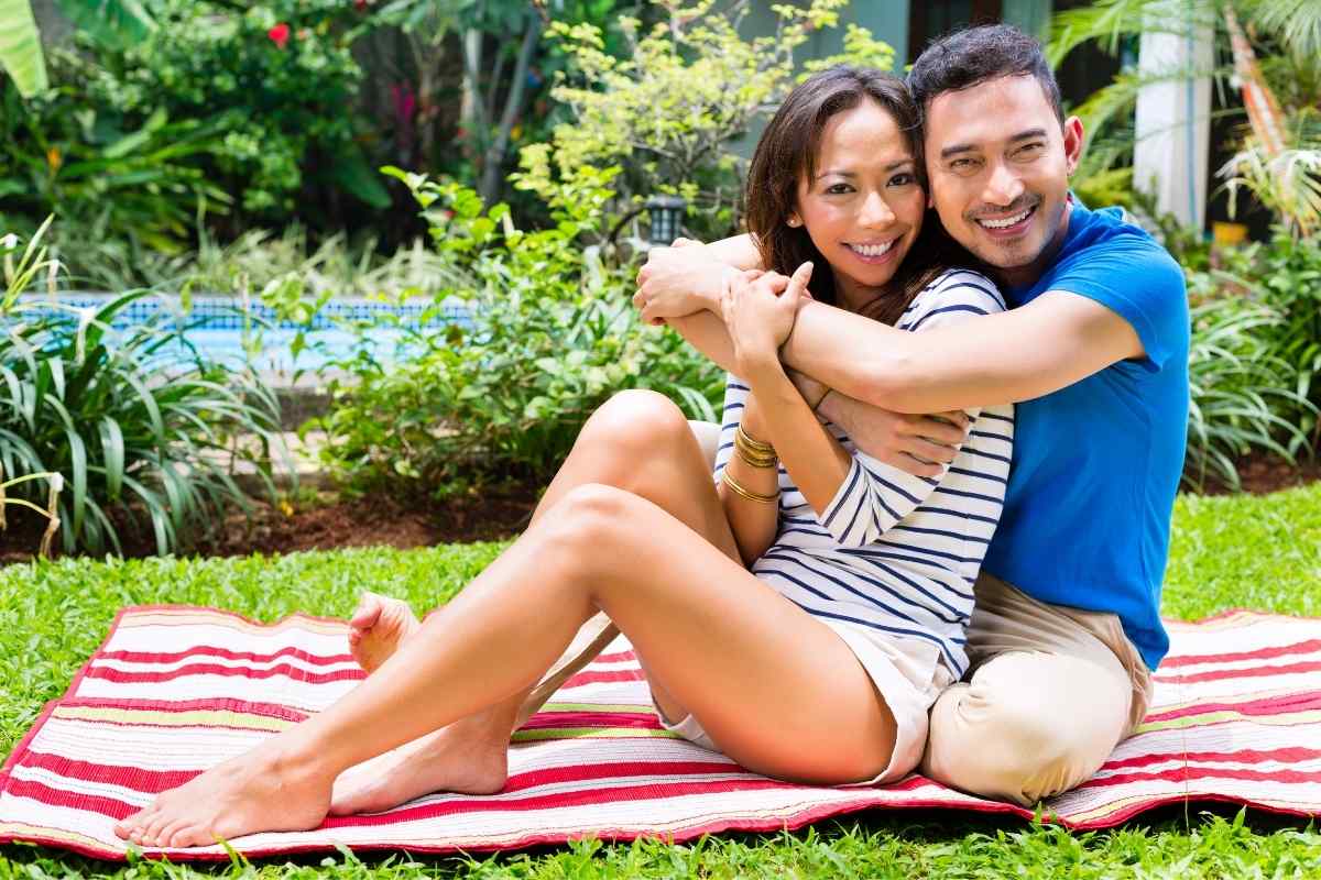 A woman reaching out warmly and sincerely to reconnect with a man she cares about
