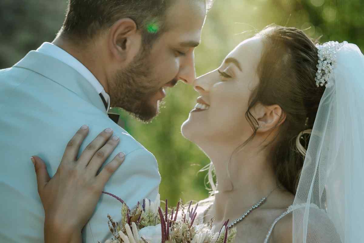 A couple sharing a warm and lively evening together, capturing the Libra man's love of romance, beauty, and a partner who carries herself with genuine confidence