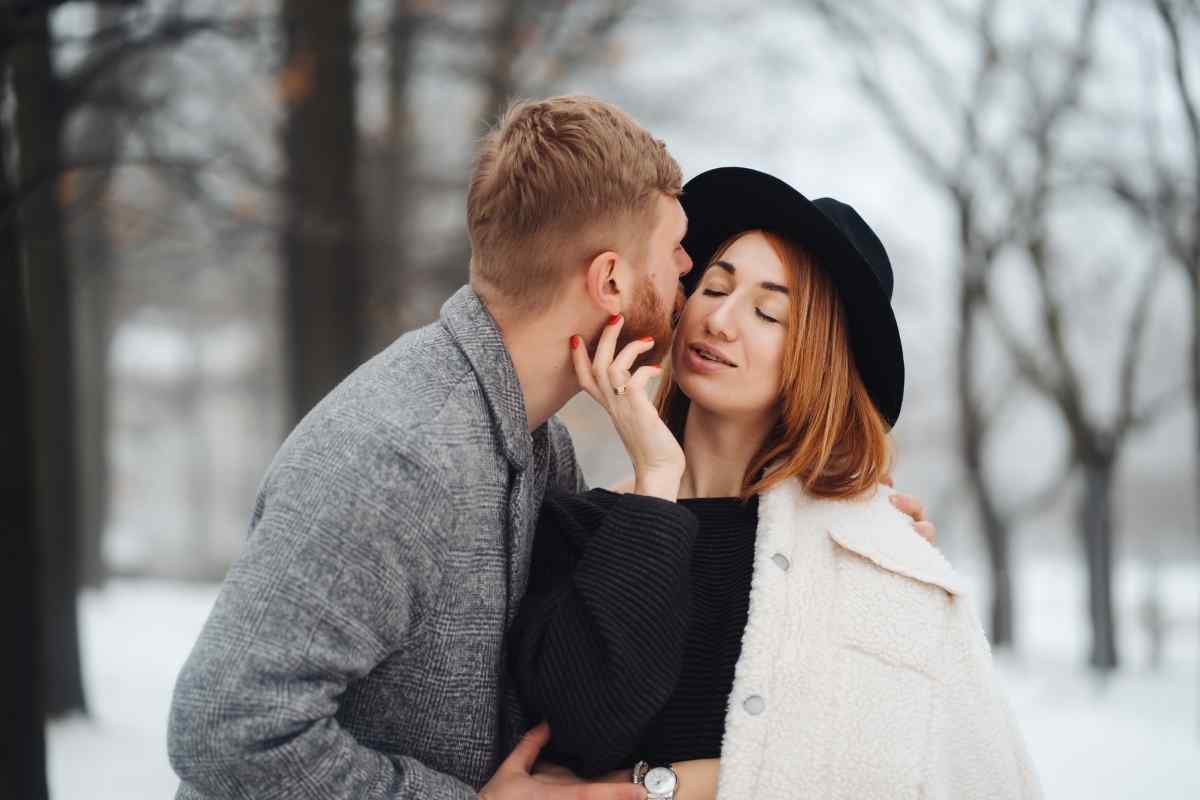 A couple in a direct, honest exchange reflecting the depth-based trust that a Scorpio woman requires and returns with extraordinary loyalty