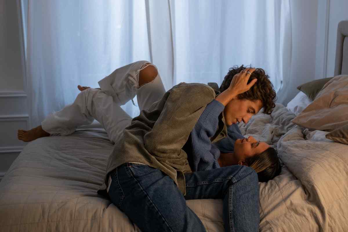 Where does an Aries Woman like to be touched?
