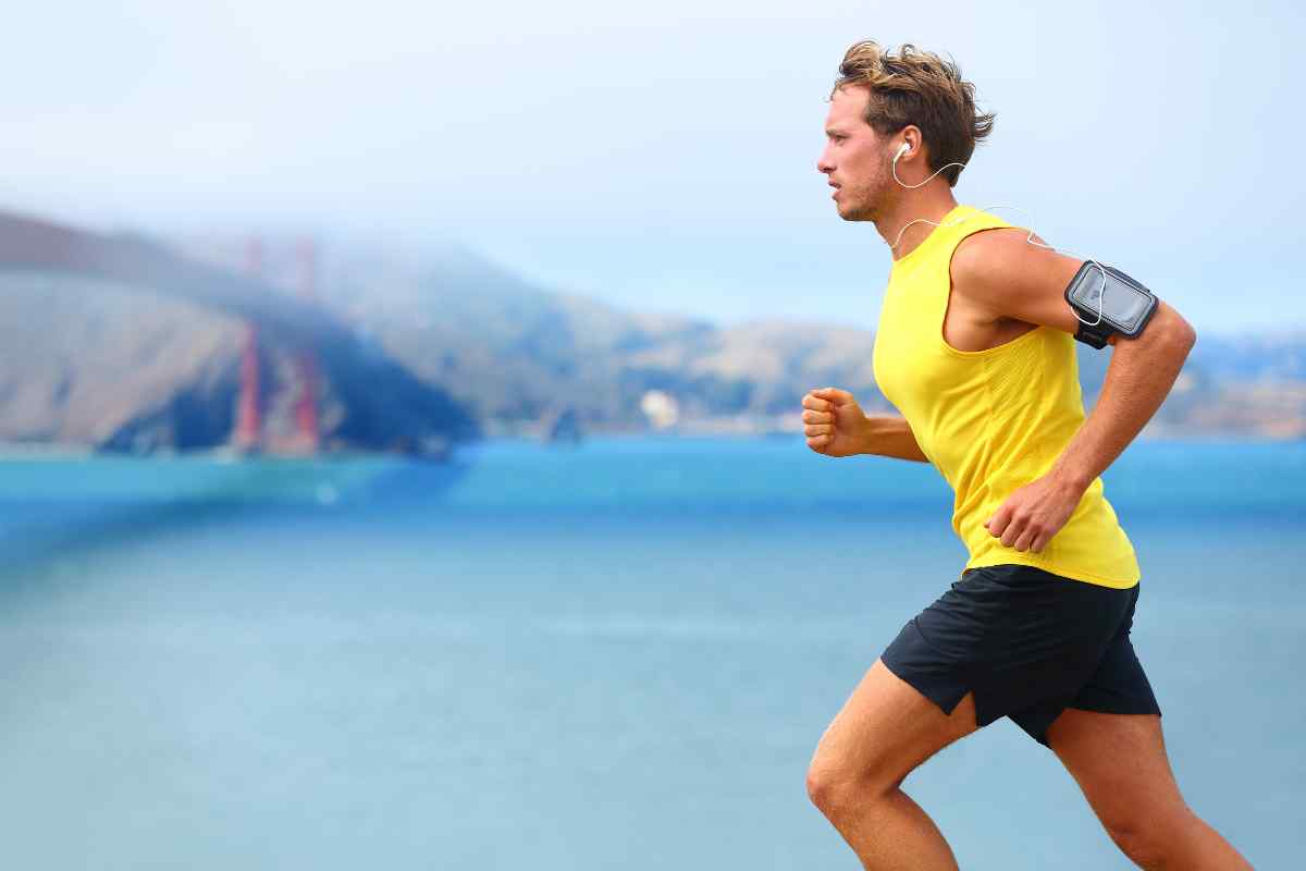 Aries Moon athlete training outdoors, demonstrating physical discipline and competitive drive