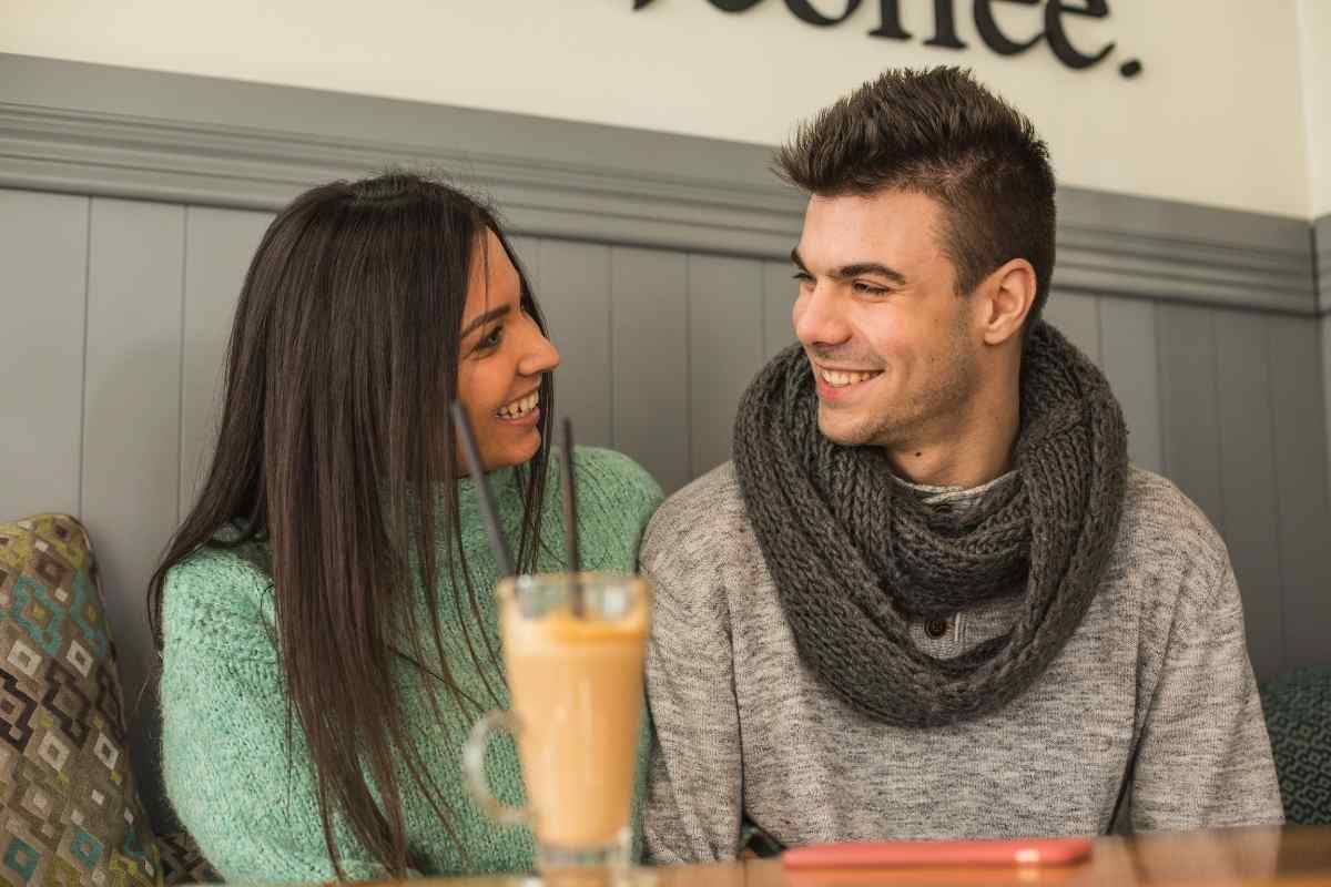 A couple in an open, honest conversation with calm body language