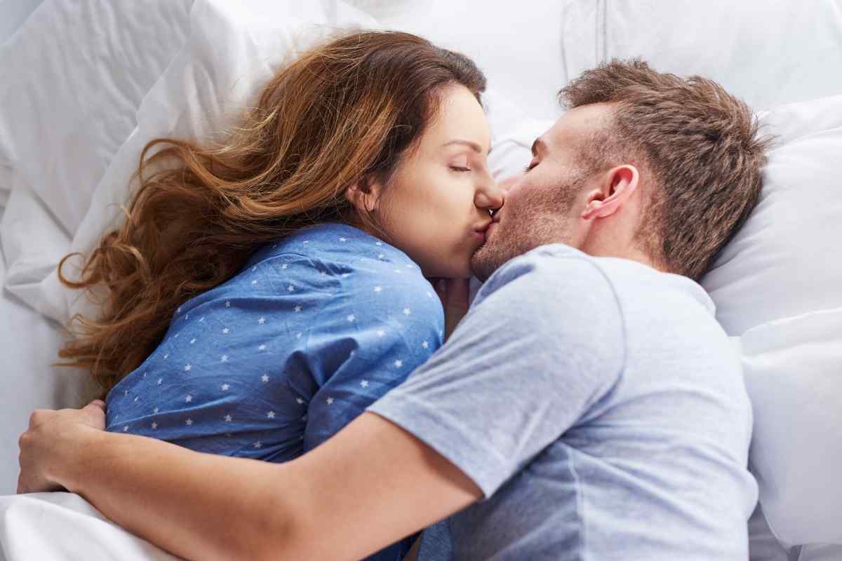 A couple in a private, quiet setting with a sense of real connection and presence