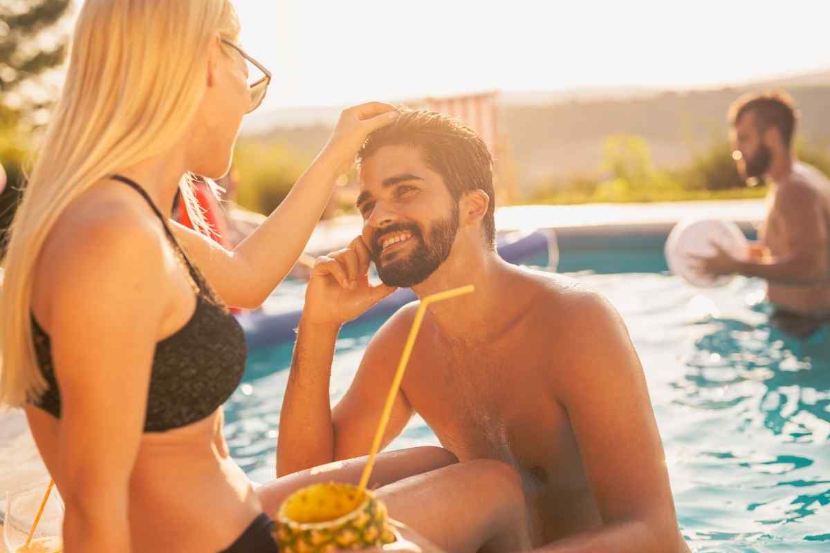 Gemini woman in a relaxed, connected moment with her partner