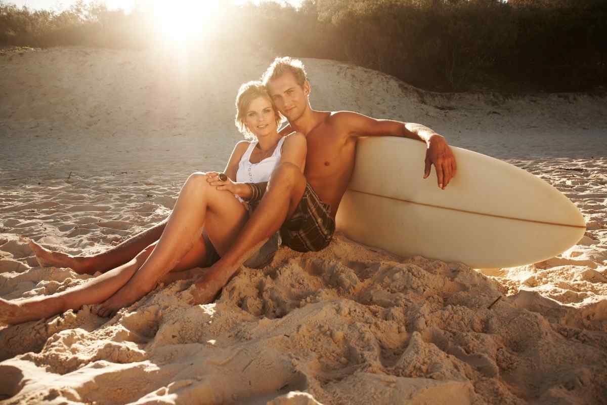 A couple in an easy, close moment that reflects genuine comfort
