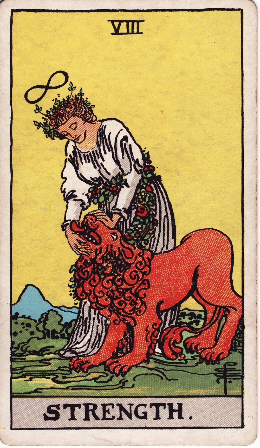 Strength card in the Rider-Waite-Smith tarot deck